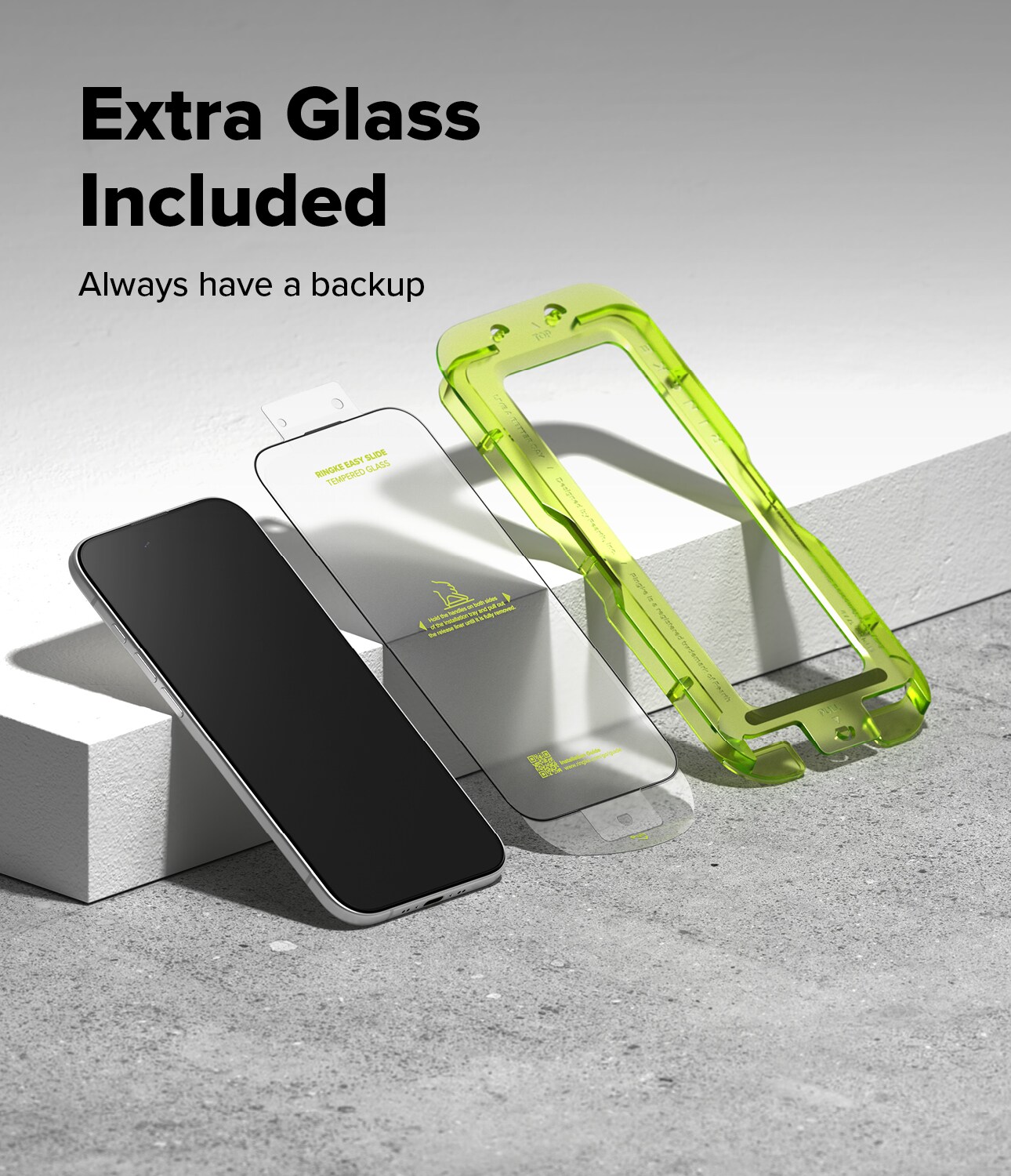 iPhone 17 Air Skjermbeskytter i glass med monteringsramme (2-pack)