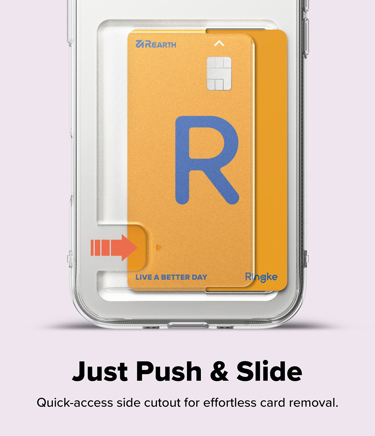 iPhone 17 Air Fusion Deksel med kortlomme, Gjennomsiktig