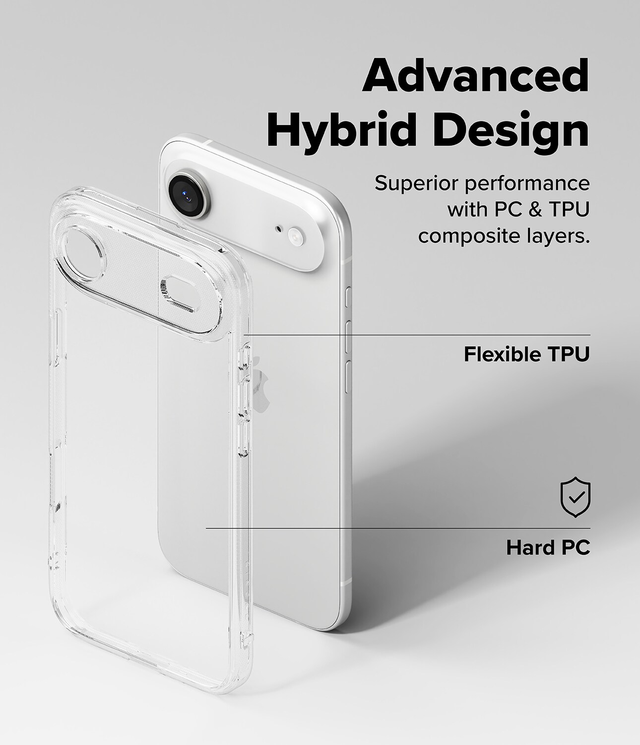 iPhone 17 Air Fusion deksel, Clear