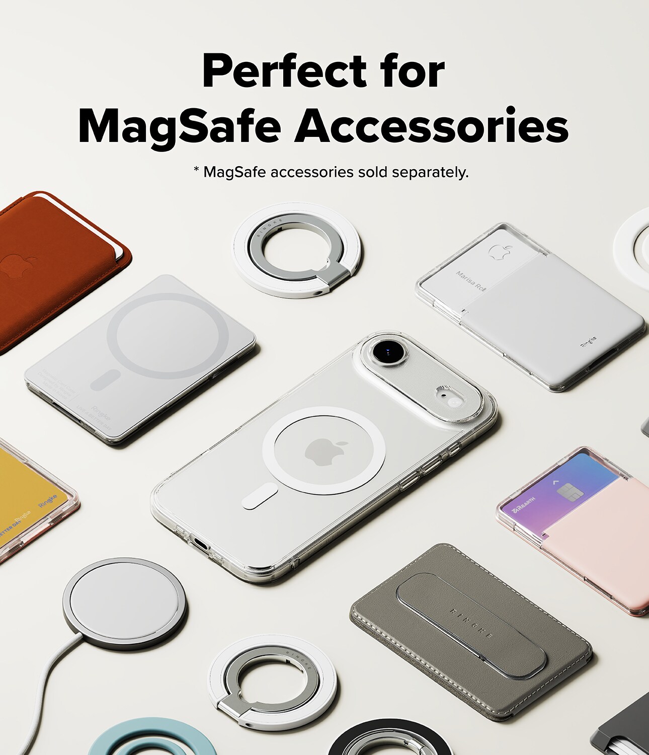 iPhone 17 Air Fusion MagSafe Deksel, Gjennomsiktig