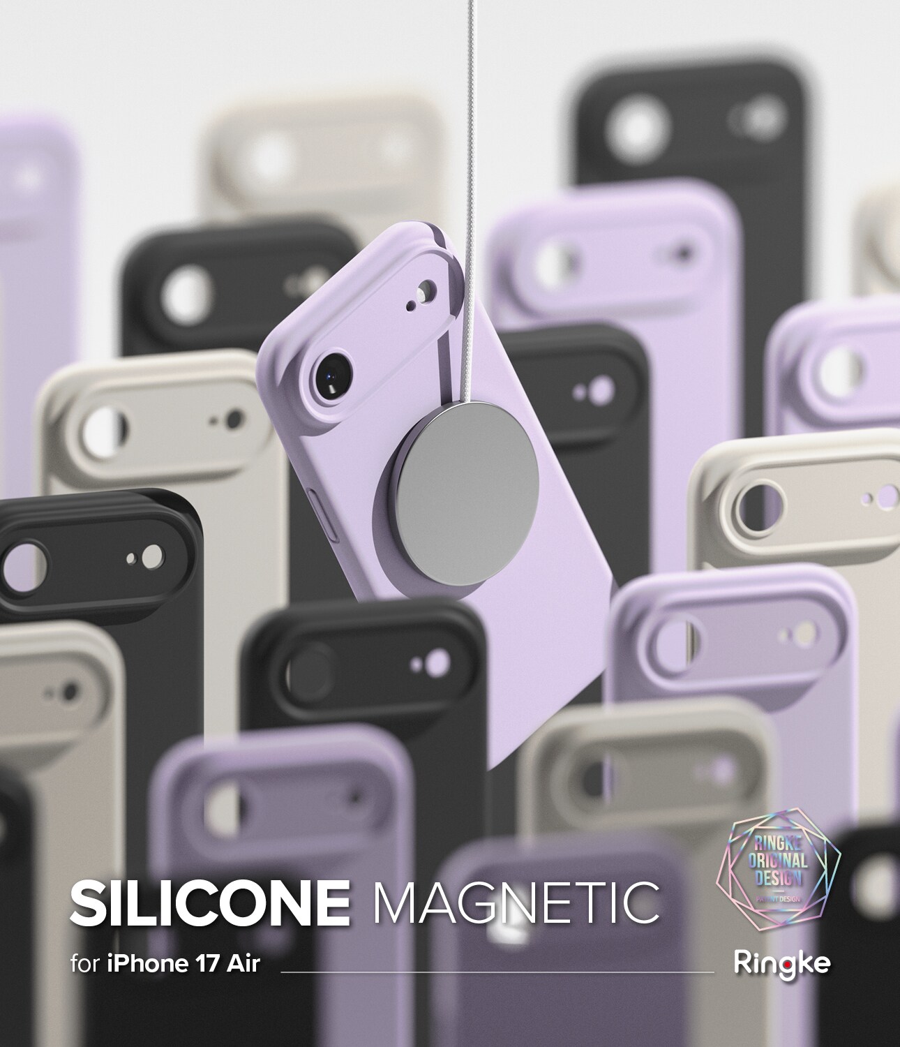 iPhone 17 Air MagSafe silikondeksel, Black