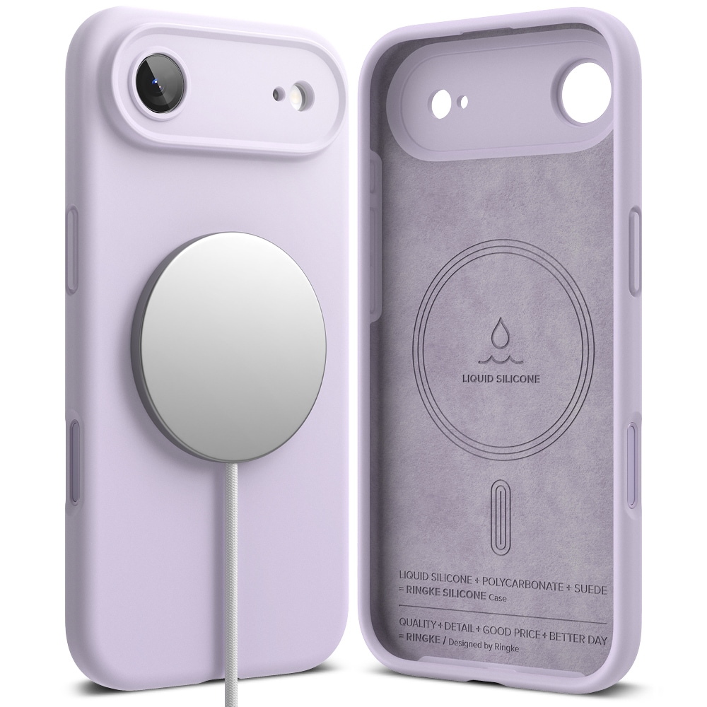iPhone 17 Air MagSafe silikondeksel, Light Purple