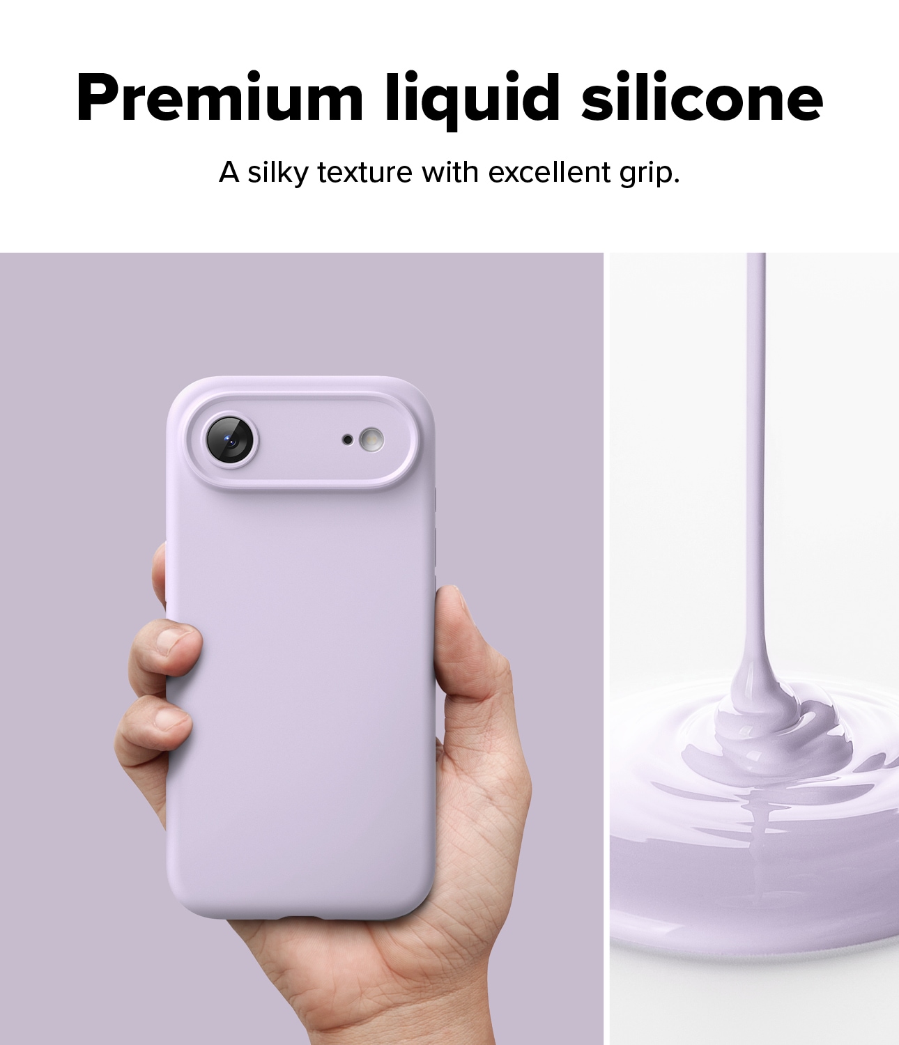 iPhone 17 Air MagSafe silikondeksel, Light Purple