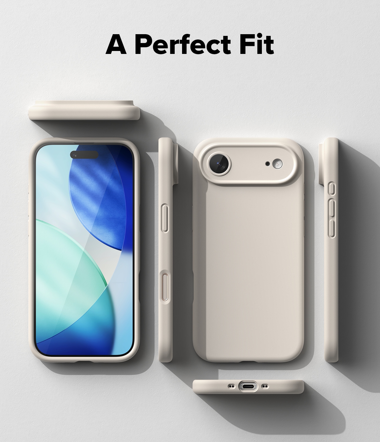 iPhone 17 Air MagSafe silikondeksel, Stone