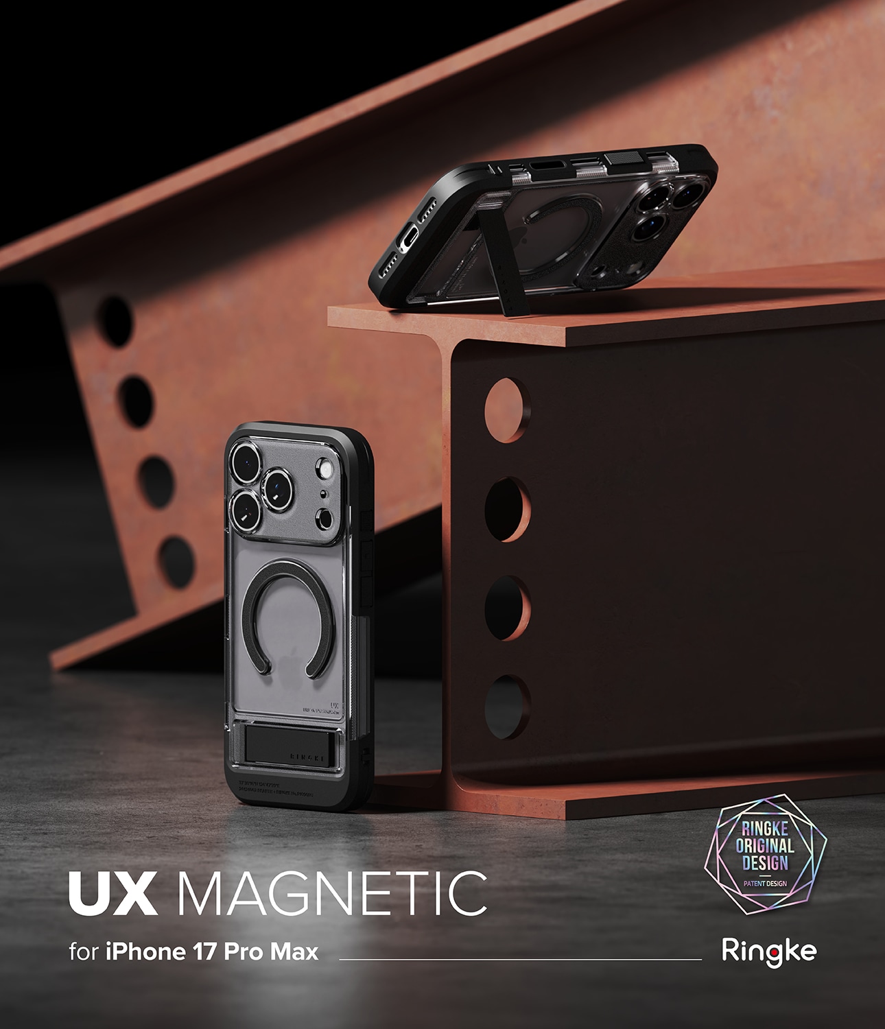 iPhone 17 Pro Max UX Magnetic Deksel, Smoke Black