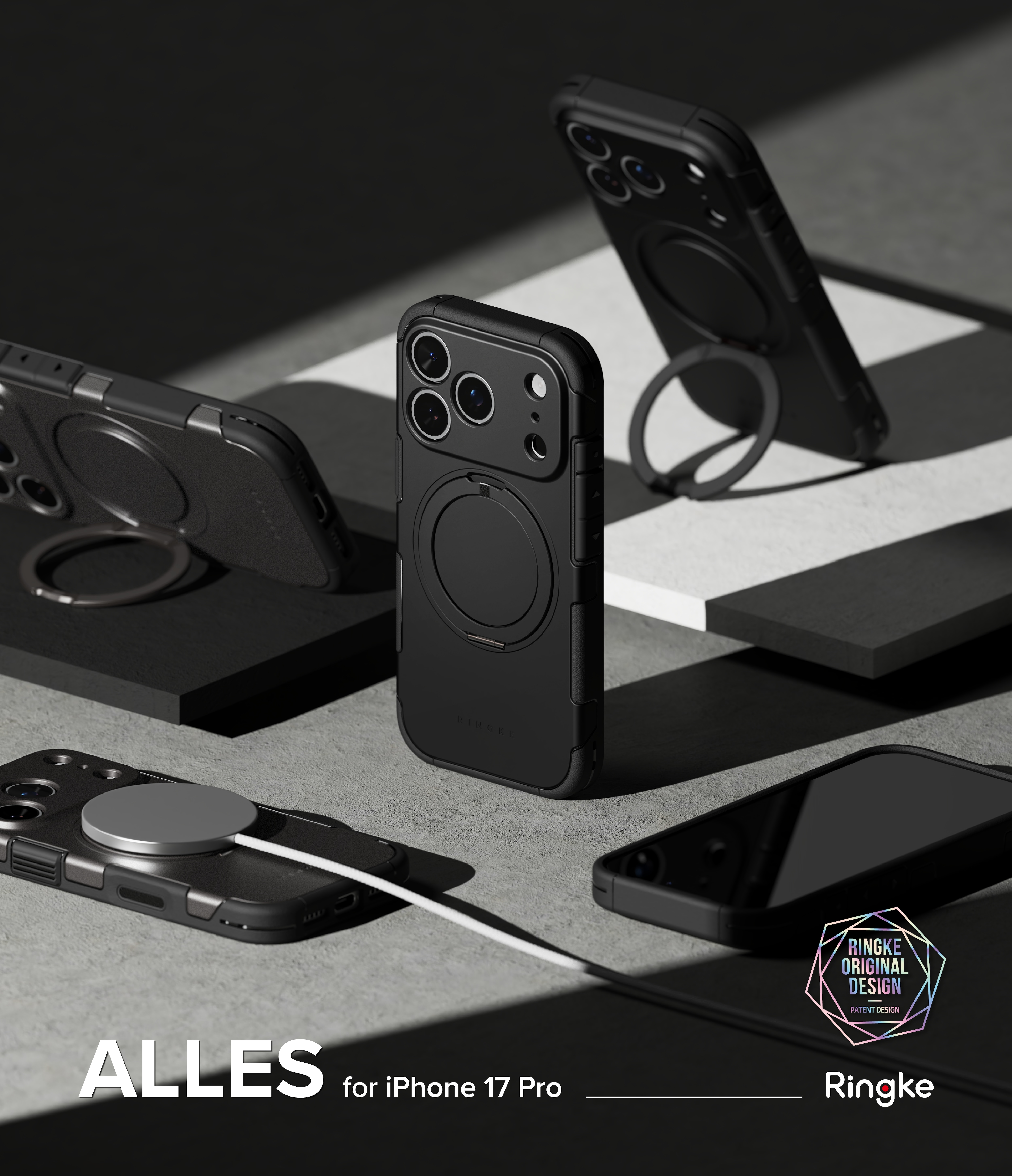 iPhone 17 Pro Alles Magnetisk Deksel, Svart