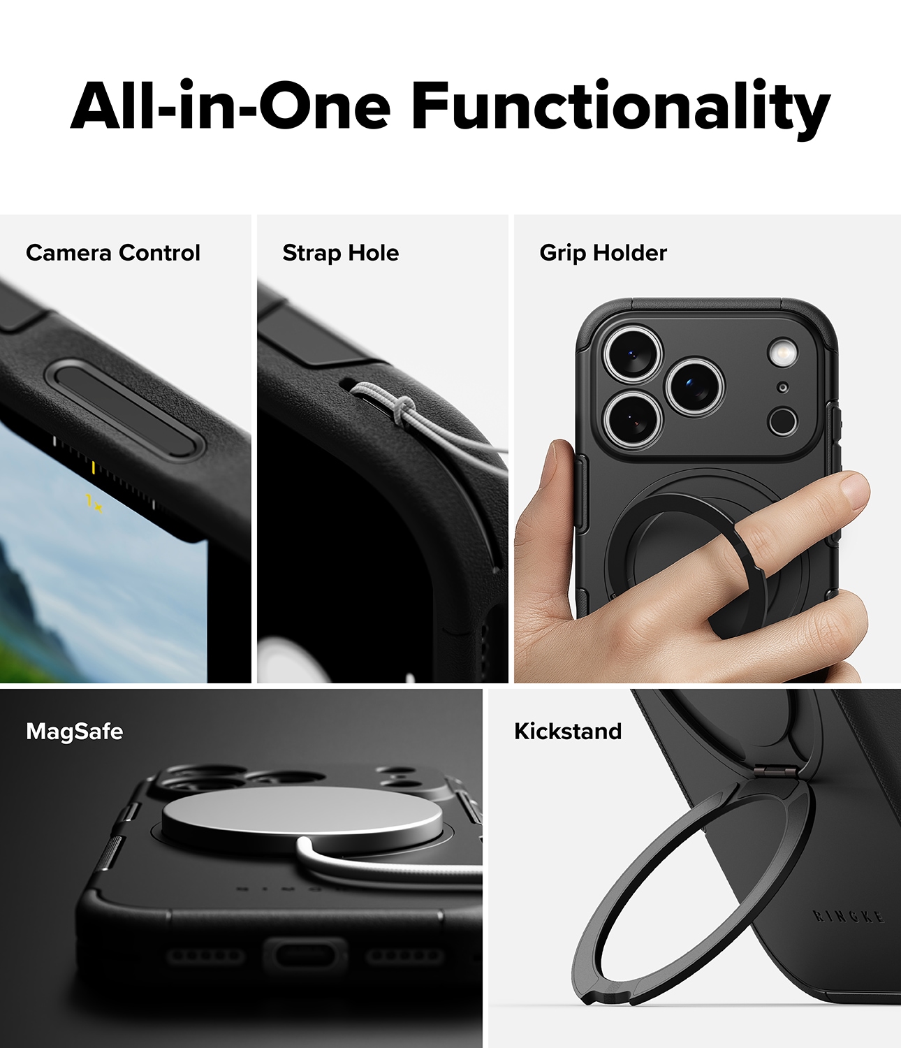iPhone 17 Pro Alles Magnetisk Deksel, Svart