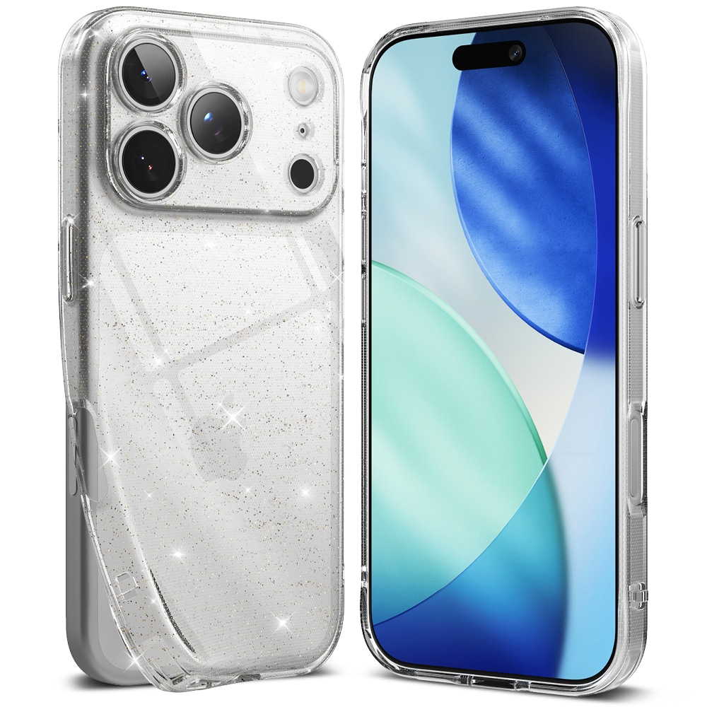iPhone 17 Pro Air Deksel Glitter Clear
