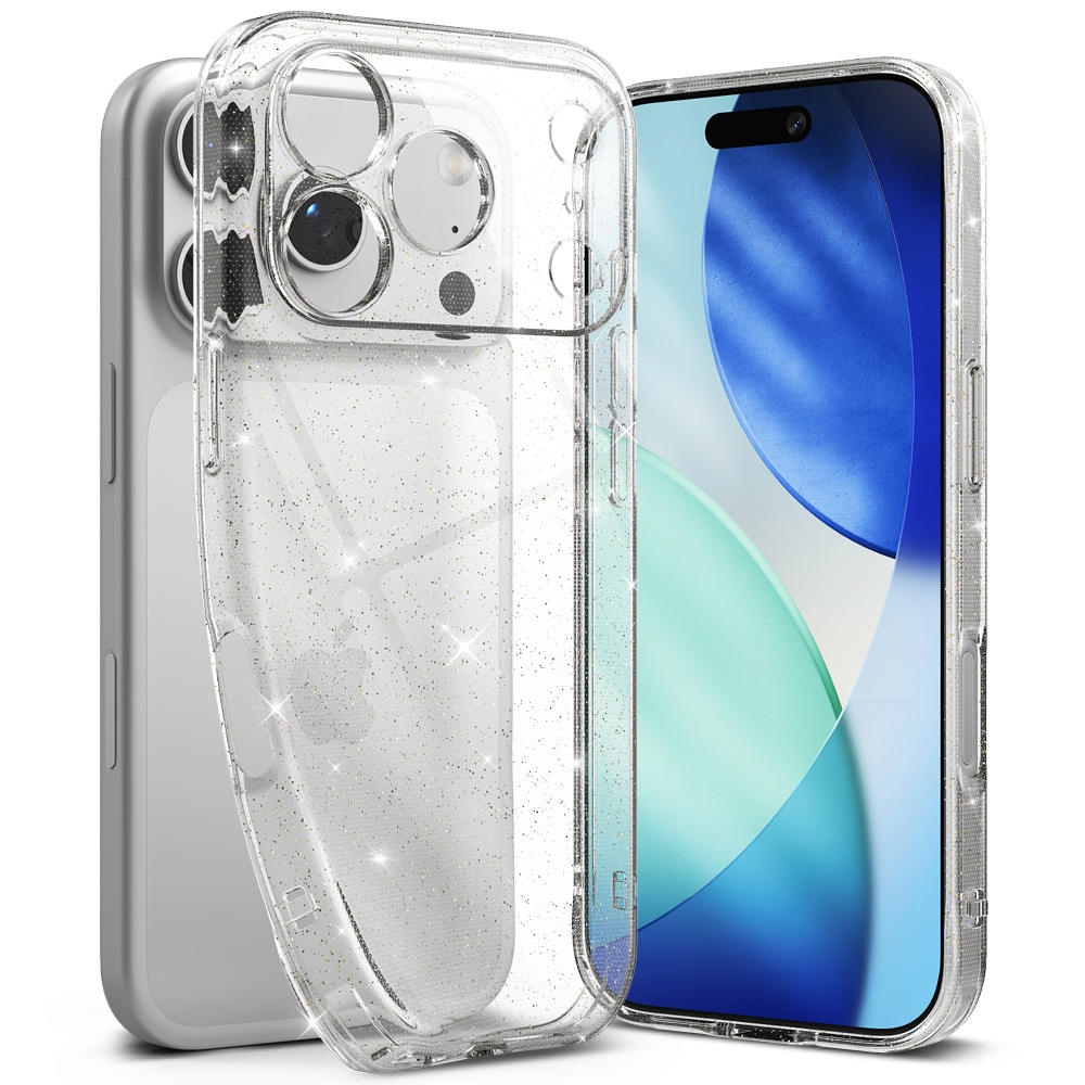 iPhone 17 Pro Air Deksel Glitter Clear