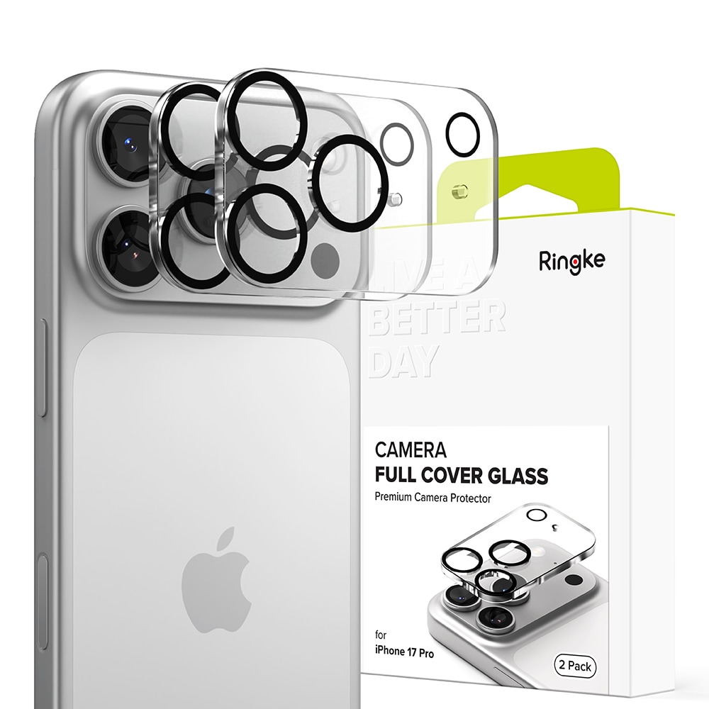 iPhone 17 Pro Kameralinsebeskyttelse i glass (2-pack)