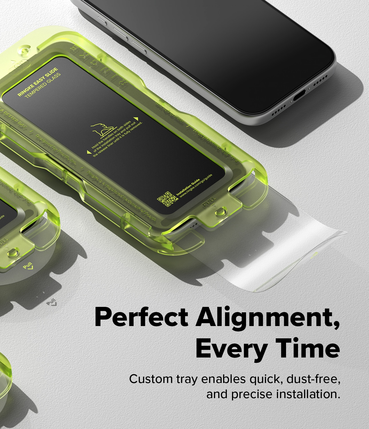 iPhone 17 Pro Skjermbeskytter i glass med monteringsramme (2-pack)