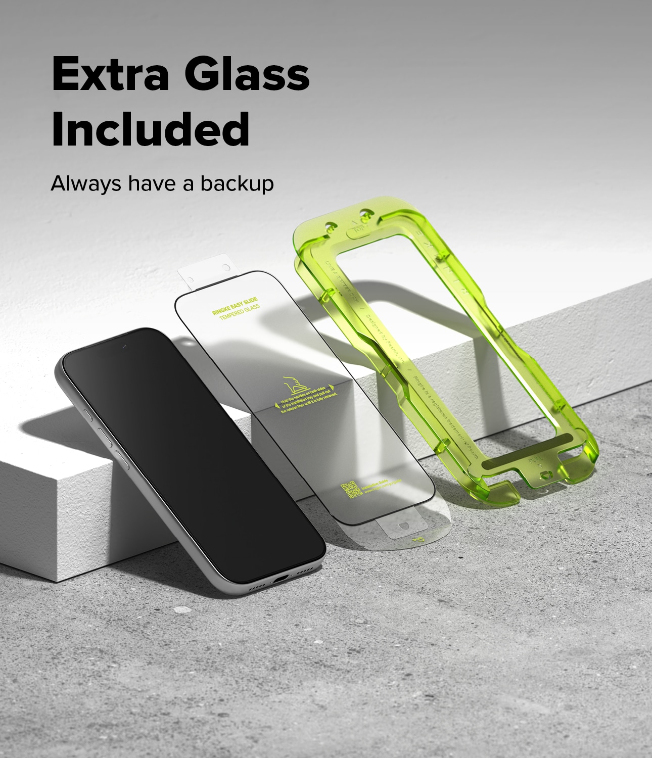 iPhone 17 Pro Skjermbeskytter i glass med monteringsramme (2-pack)