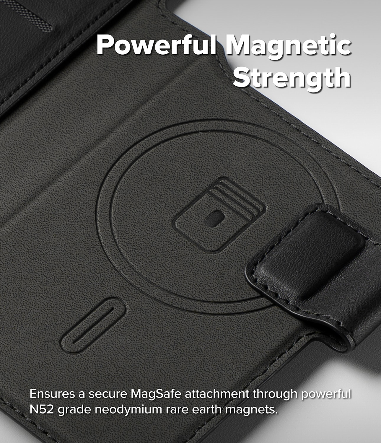 iPhone 17 Pro Max Folio Grip Wallet Magnetic, Svart
