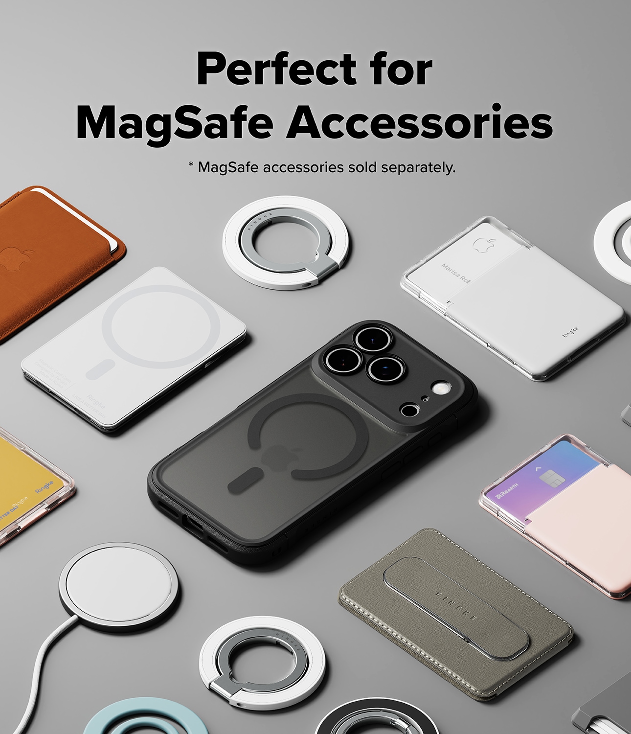 iPhone 17 Pro Max Fusion Bold MagSafe Deksel, Matte Black