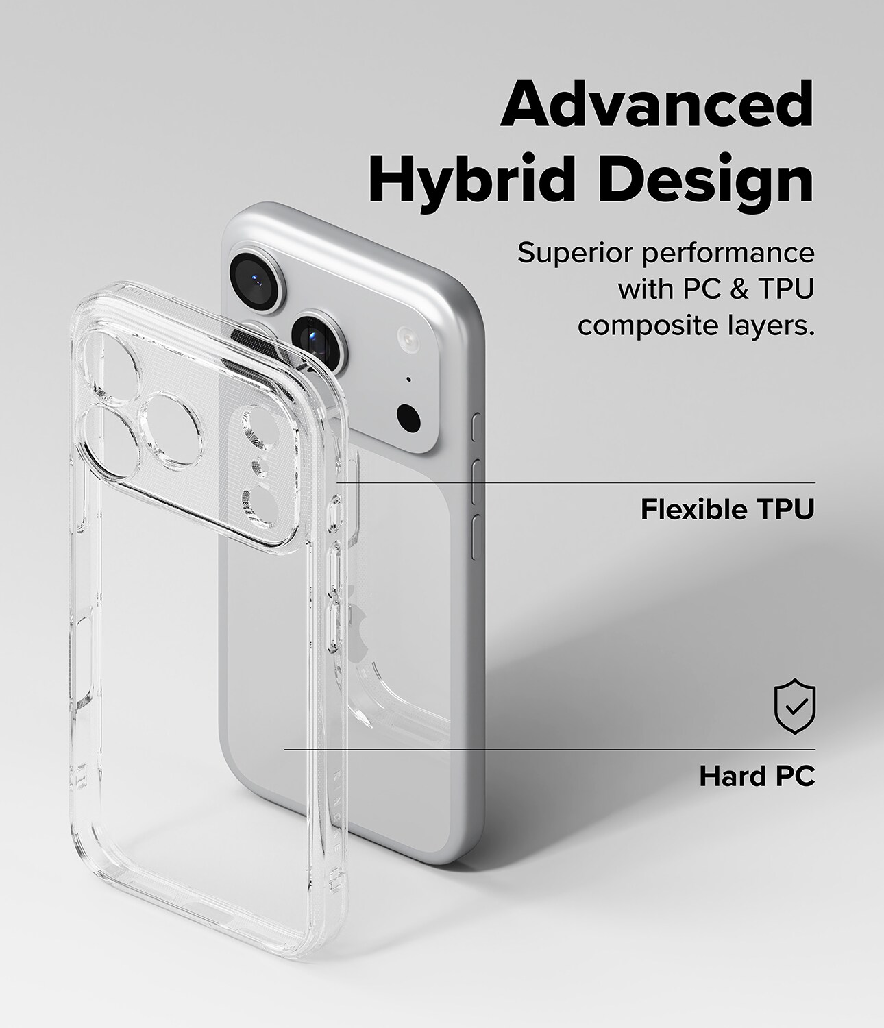 iPhone 17 Pro Max Fusion deksel, Clear