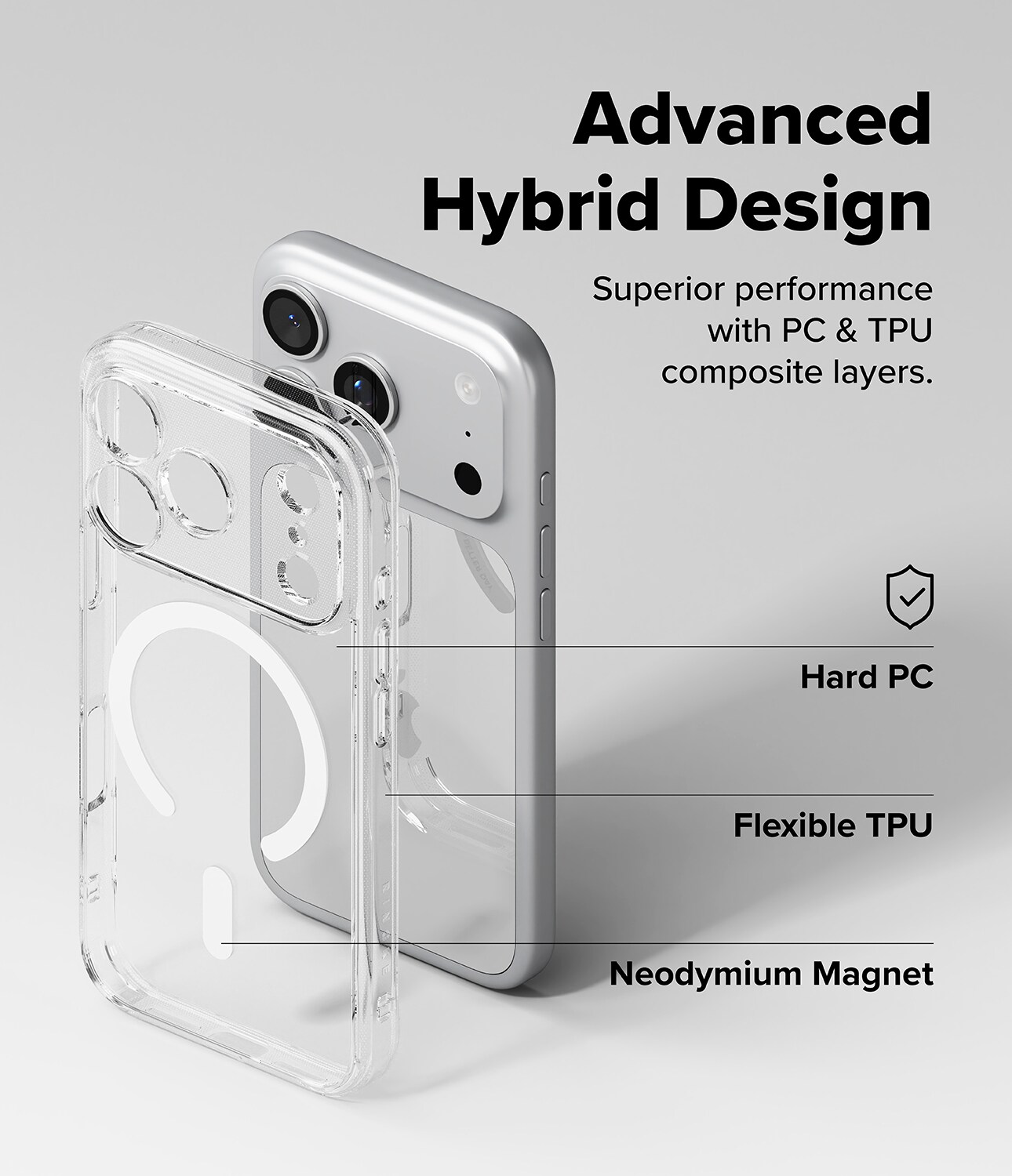 iPhone 17 Pro Fusion MagSafe Deksel, Gjennomsiktig