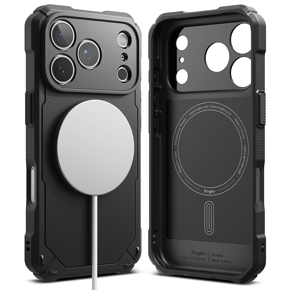 iPhone 17 Pro MagSafe Rugged Gear Deksel, Svart