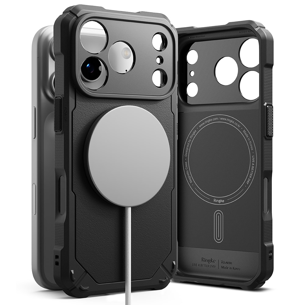 iPhone 17 Pro MagSafe Rugged Gear Deksel, Svart