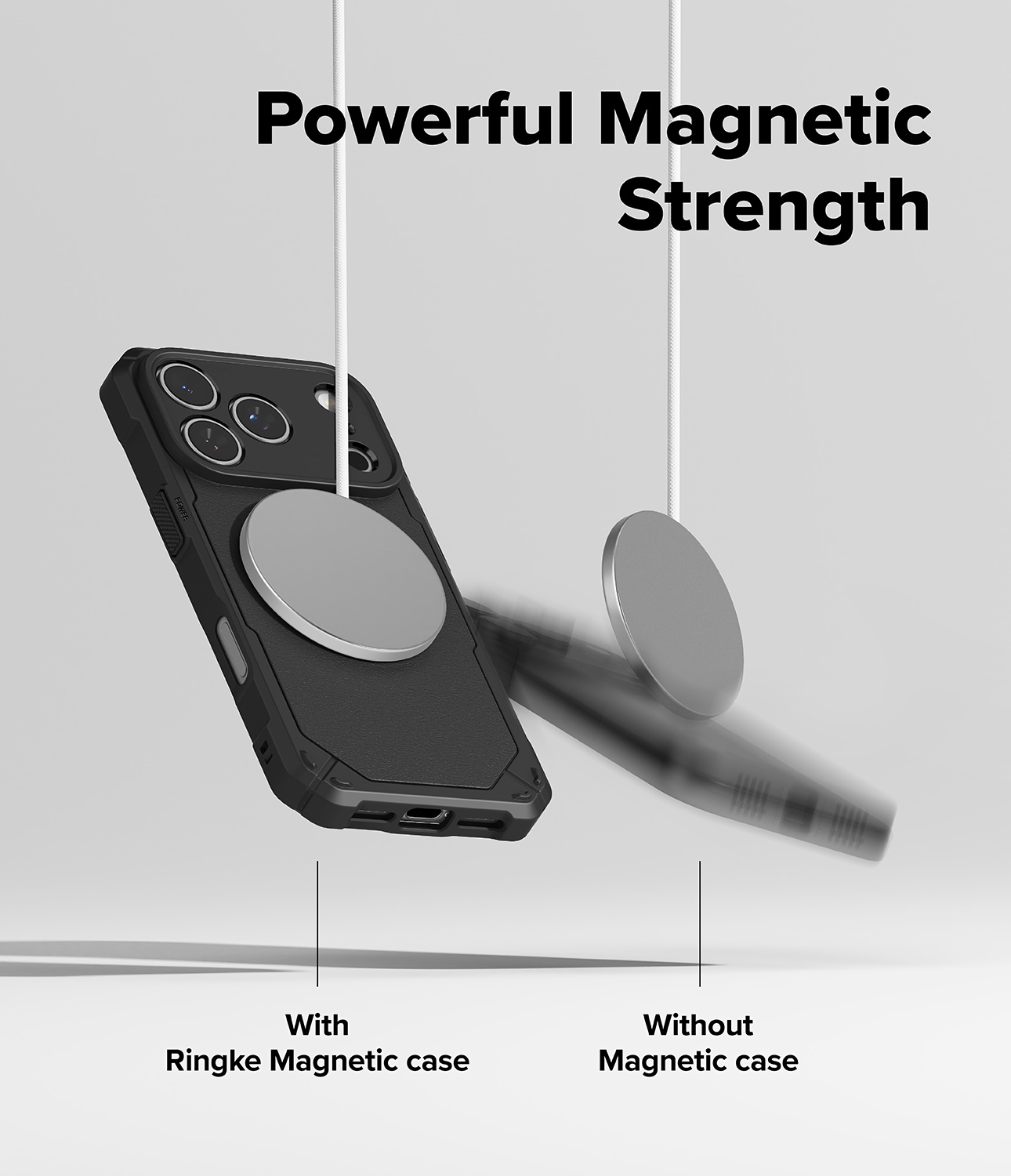 iPhone 17 Pro MagSafe Rugged Gear Deksel, Svart