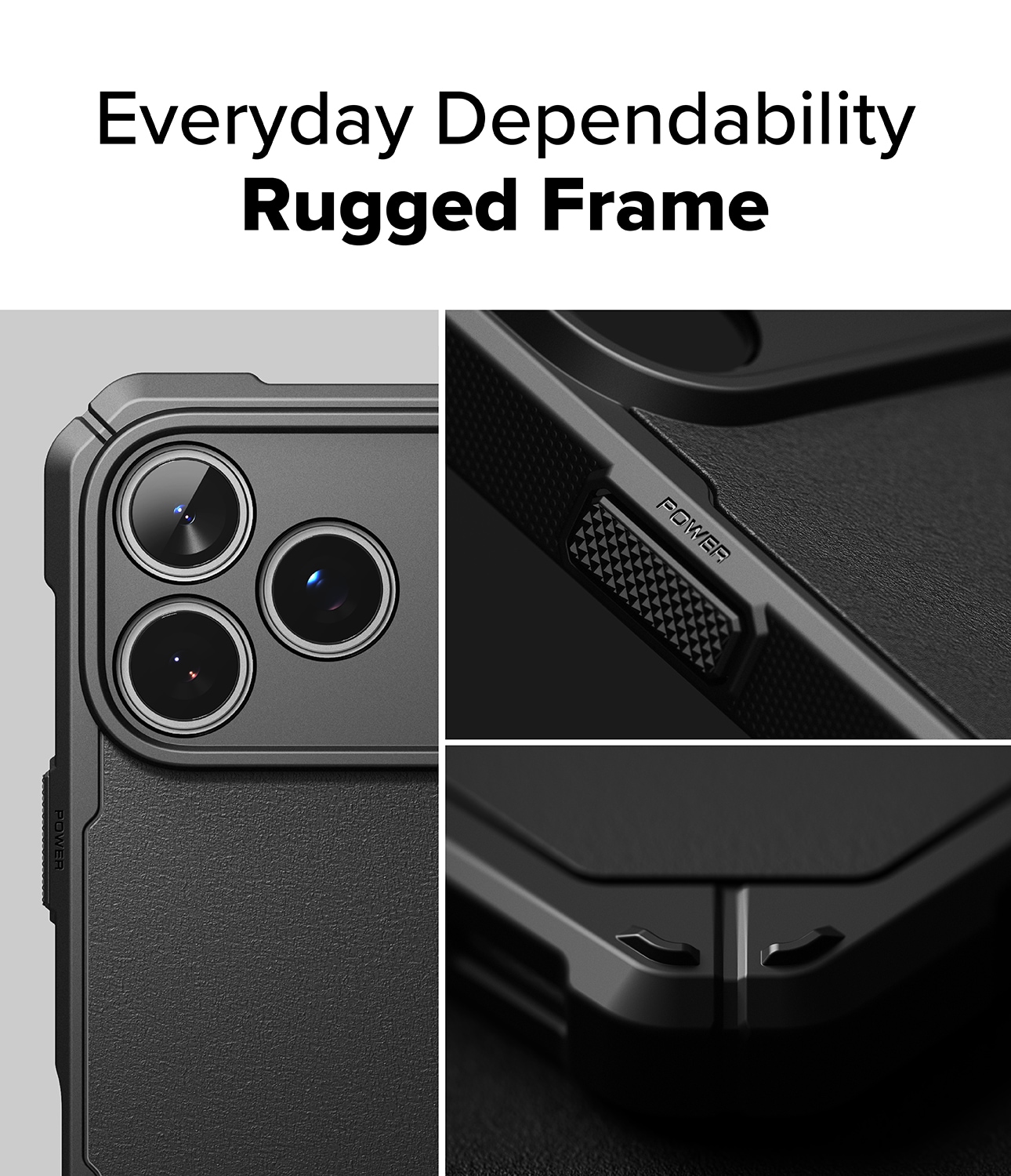 iPhone 17 Pro MagSafe Rugged Gear Deksel, Svart