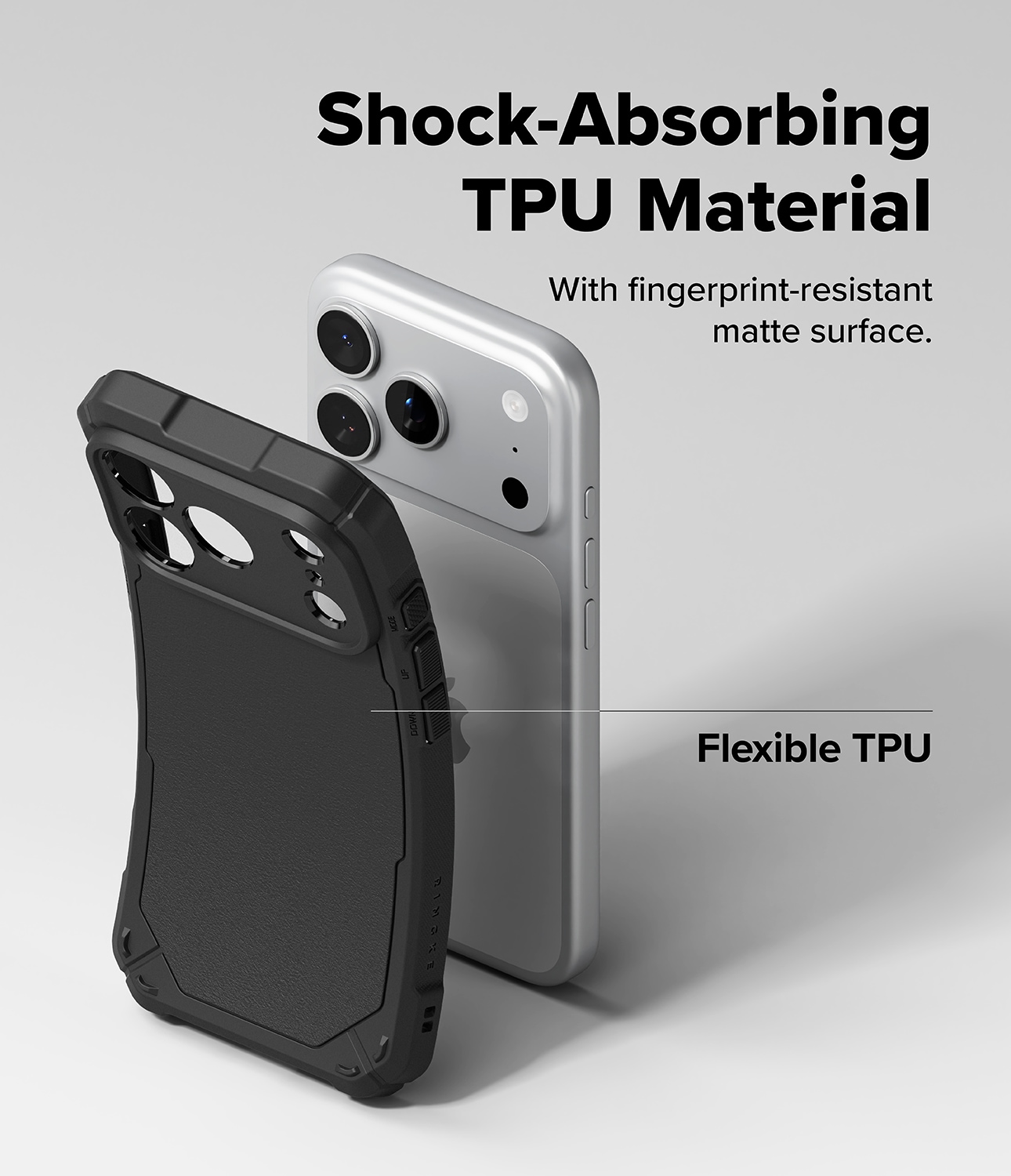 iPhone 17 Pro MagSafe Rugged Gear Deksel, Svart