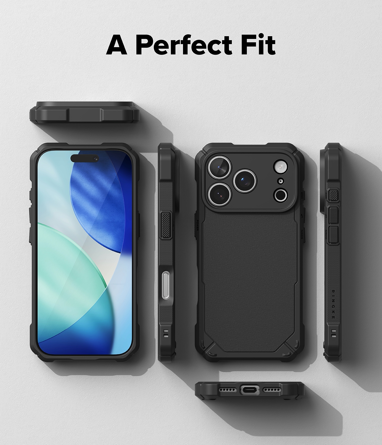 iPhone 17 Pro MagSafe Rugged Gear Deksel, Svart