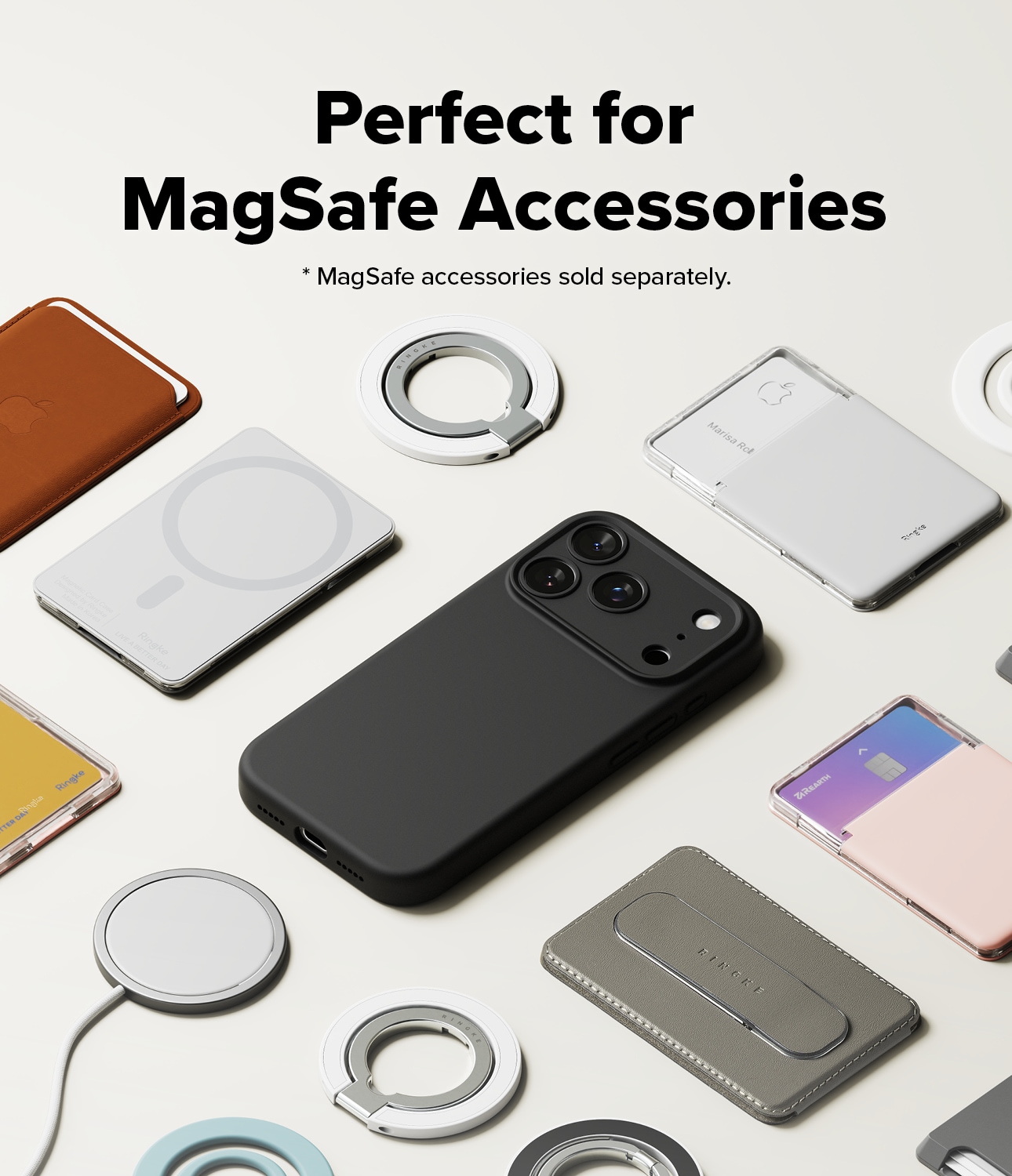 iPhone 17 Pro MagSafe silikondeksel, Black