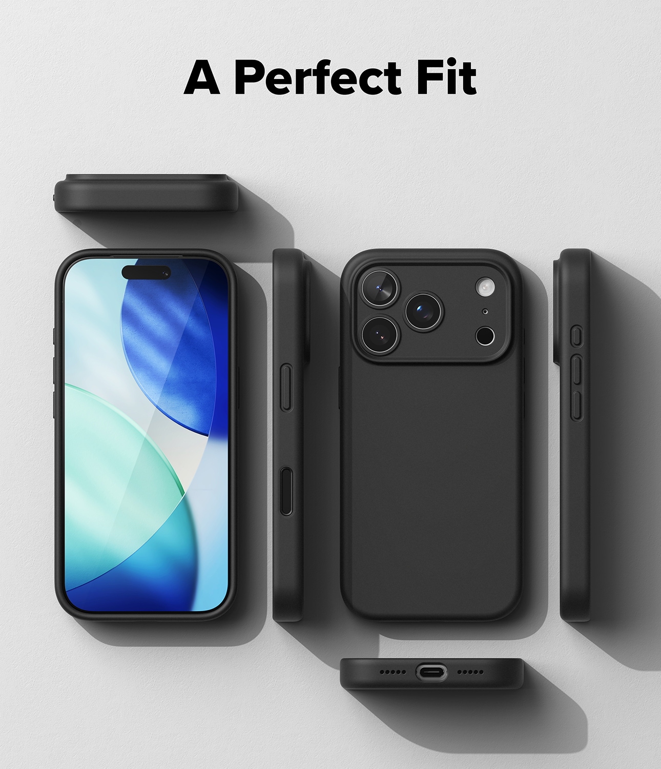 iPhone 17 Pro MagSafe silikondeksel, Black