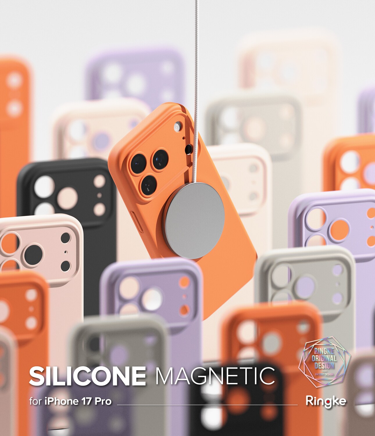 iPhone 17 Pro MagSafe silikondeksel, Tangerine