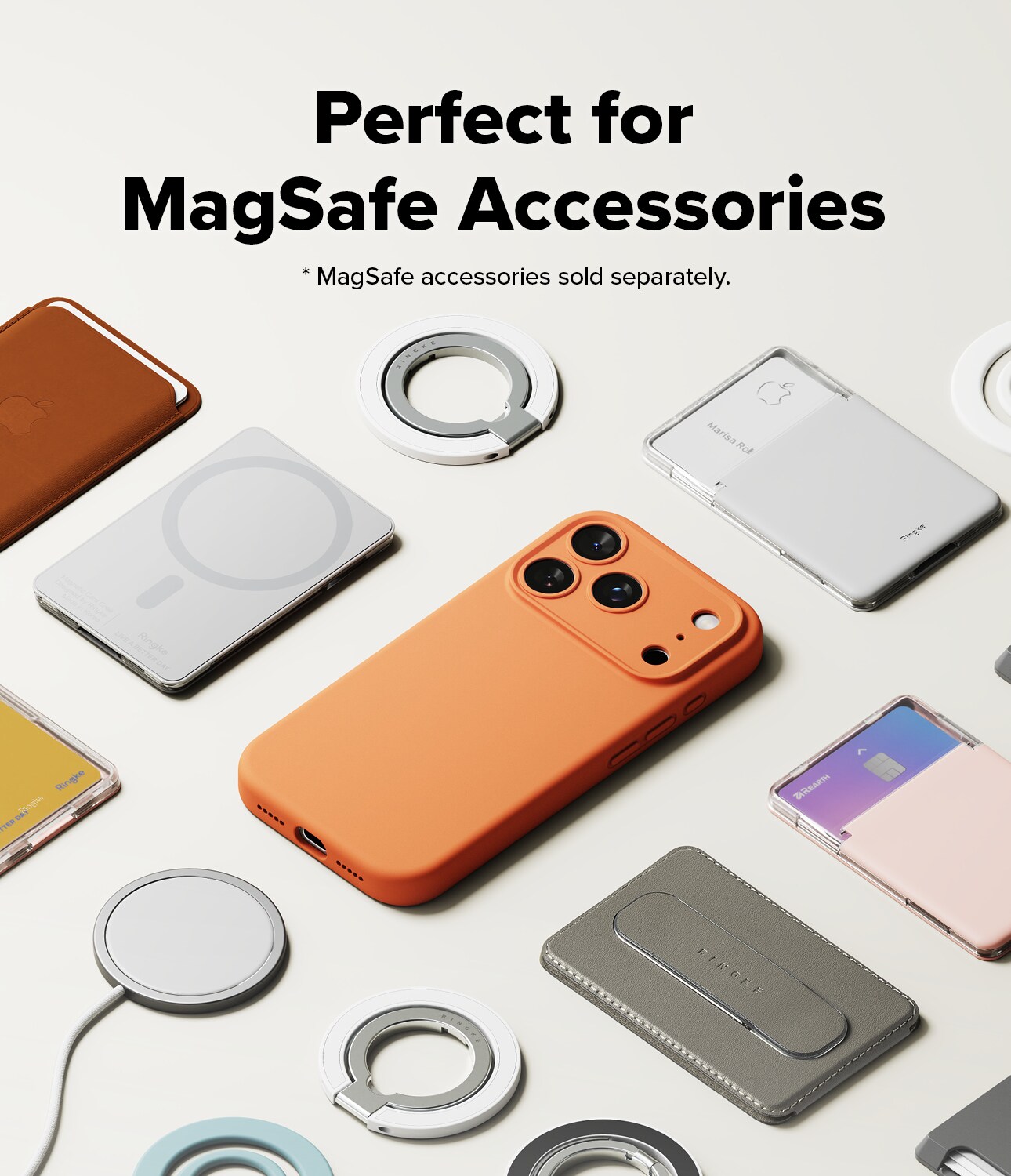 iPhone 17 Pro MagSafe silikondeksel, Tangerine