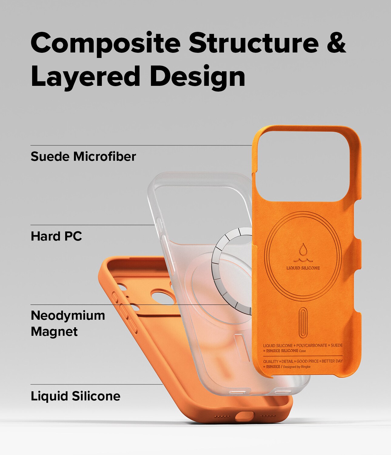 iPhone 17 Pro MagSafe silikondeksel, Tangerine