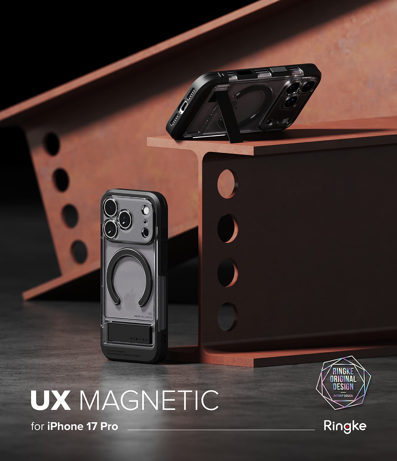 iPhone 17 Pro UX Magnetic Deksel, Smoke Black