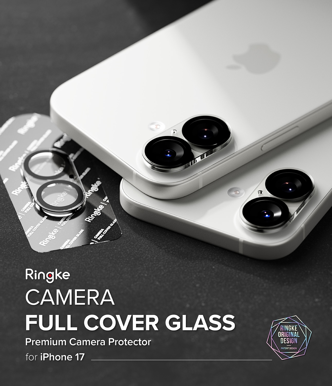 iPhone 17 Kameralinsebeskyttelse i glass (2-pack)