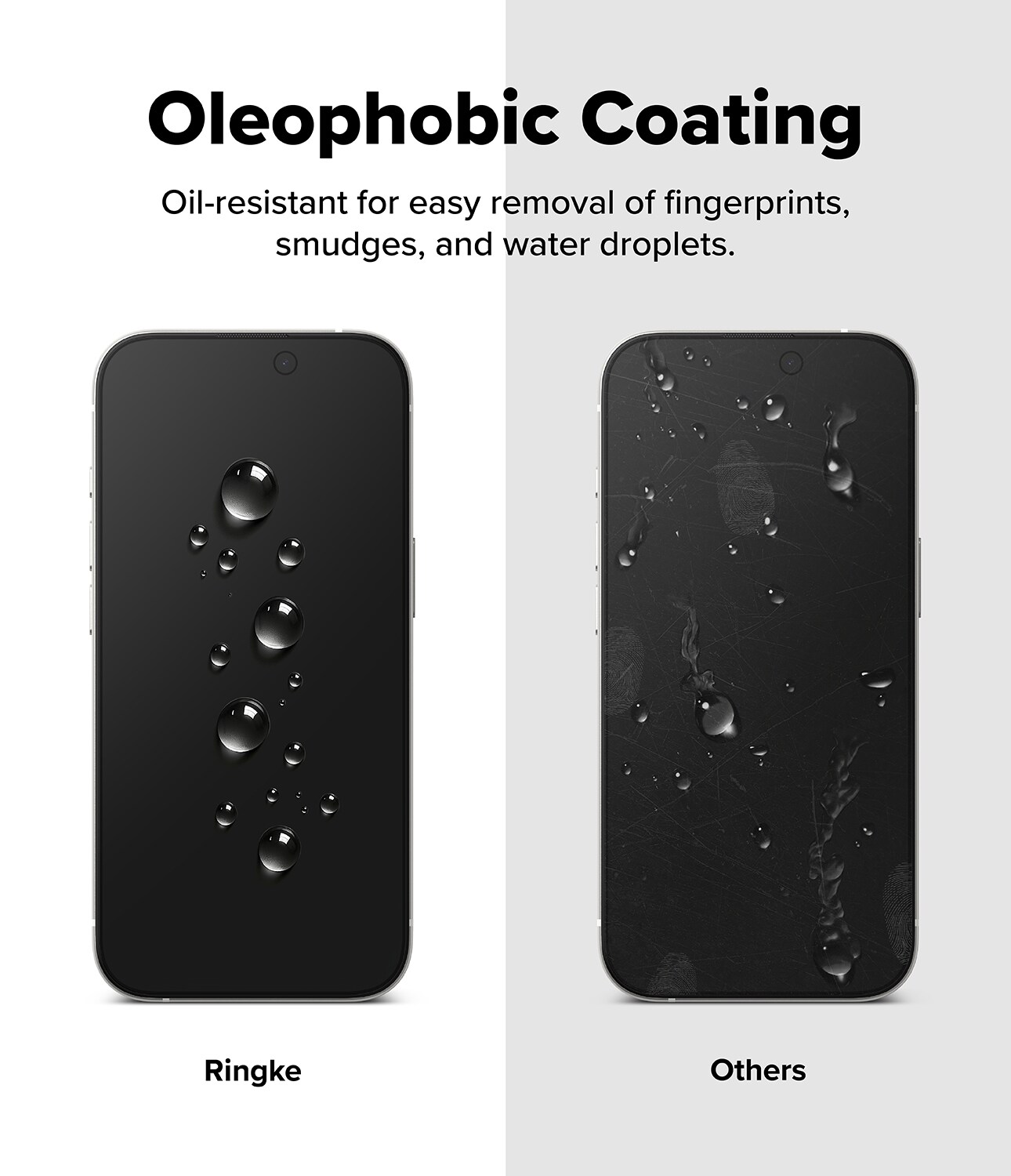 iPhone 17 Anti-spy Skjermbeskytter i glass med monteringsram (2-pack)