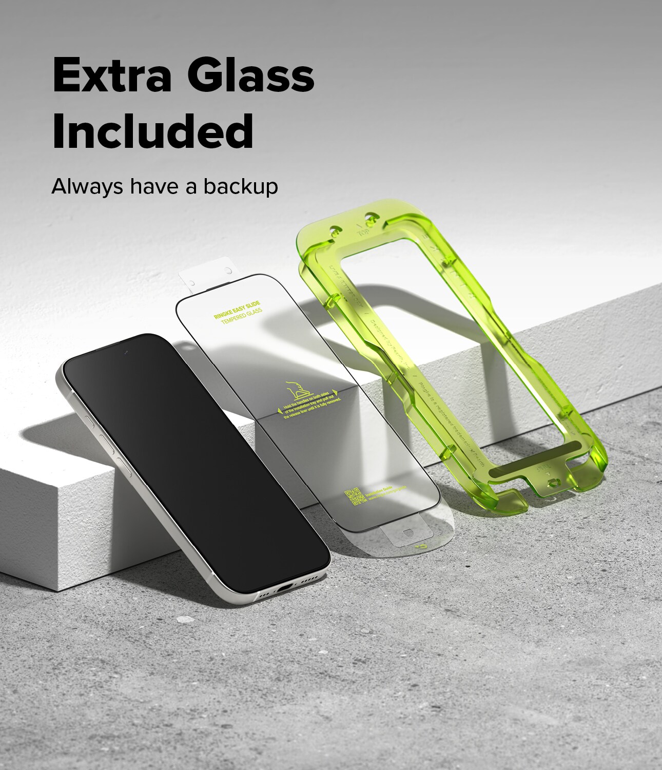 iPhone 17 Skjermbeskytter i glass med monteringsramme (2-pack)