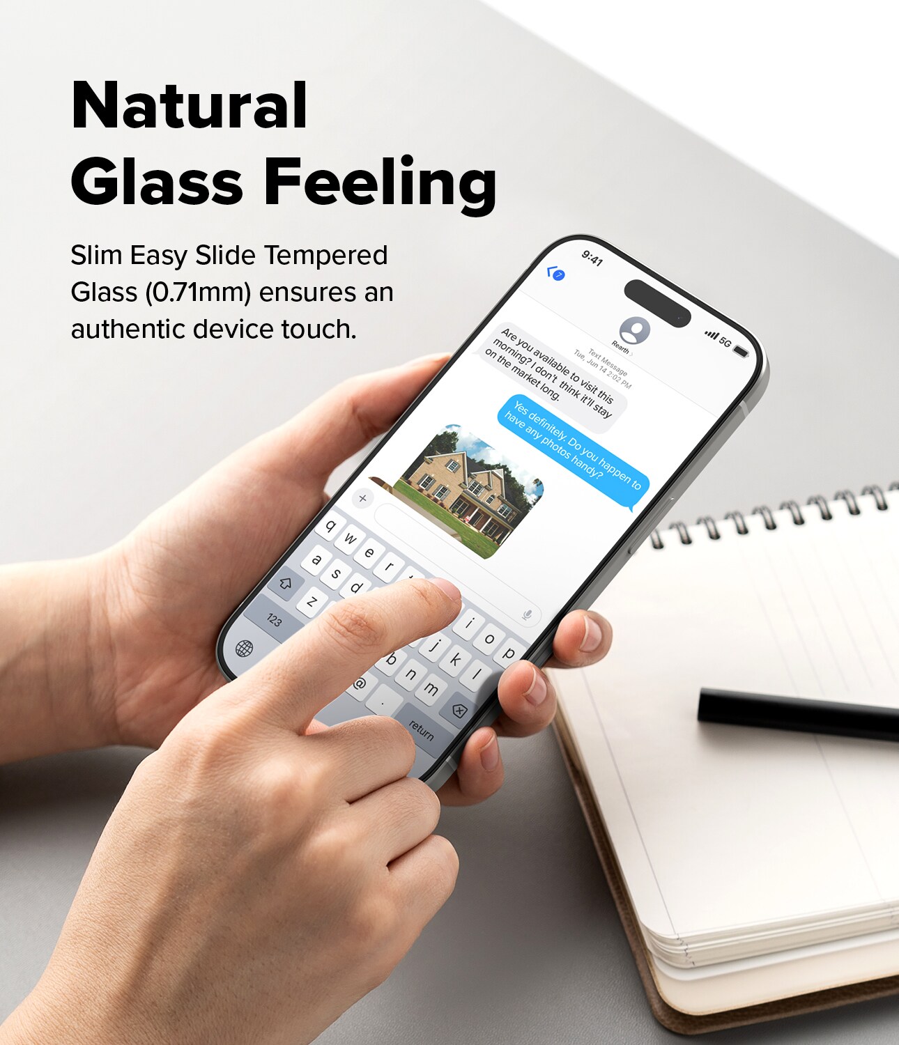 iPhone 17 Skjermbeskytter i glass med monteringsramme (2-pack)