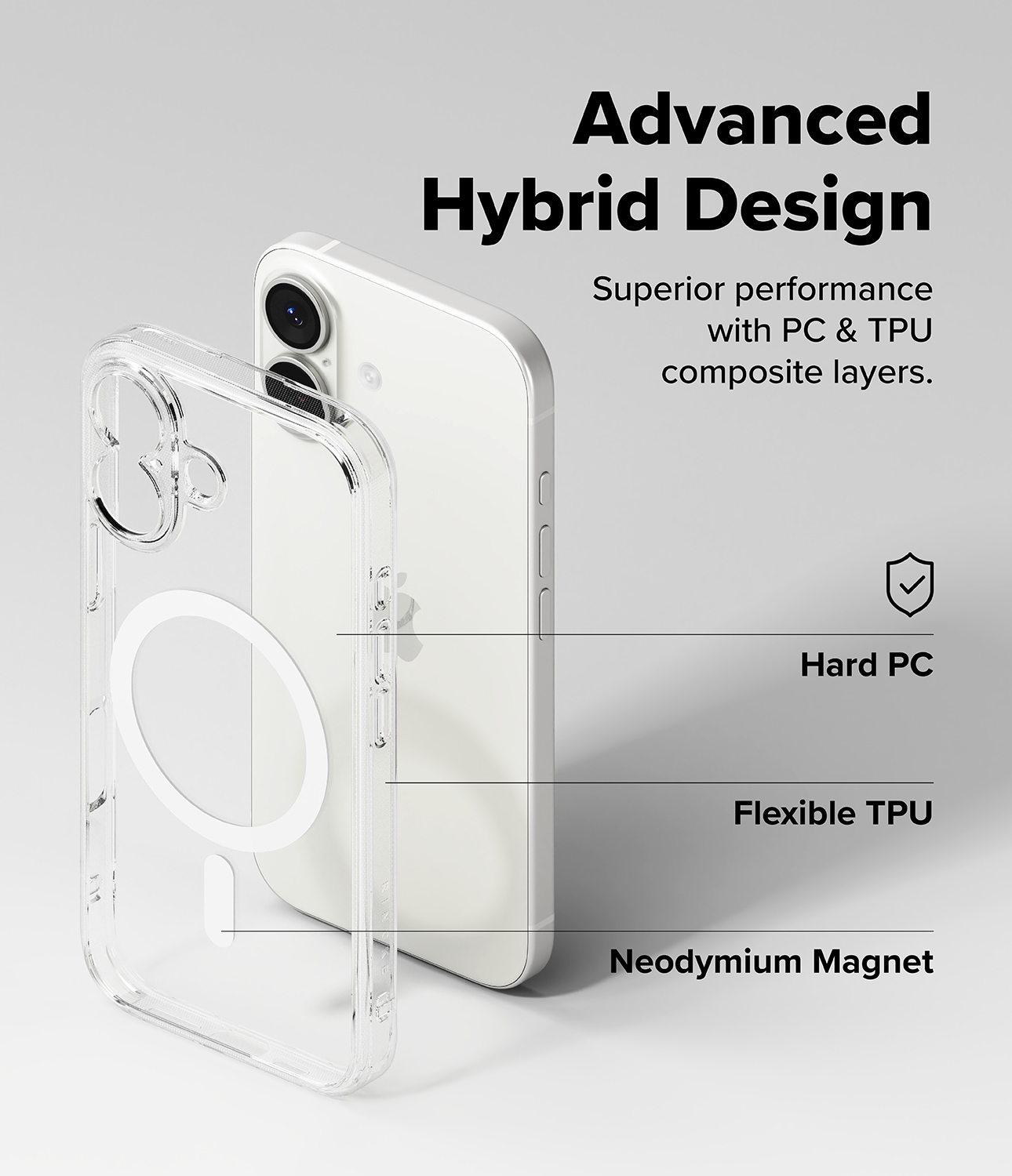iPhone 17 Fusion MagSafe Deksel, Gjennomsiktig