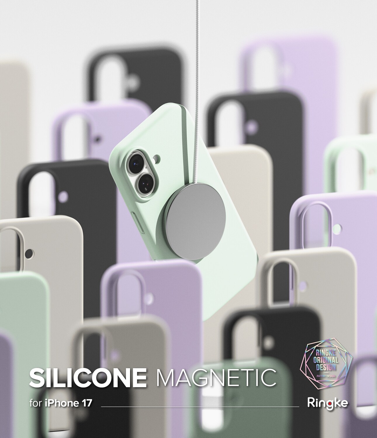 iPhone 17 MagSafe silikondeksel, Light Purple