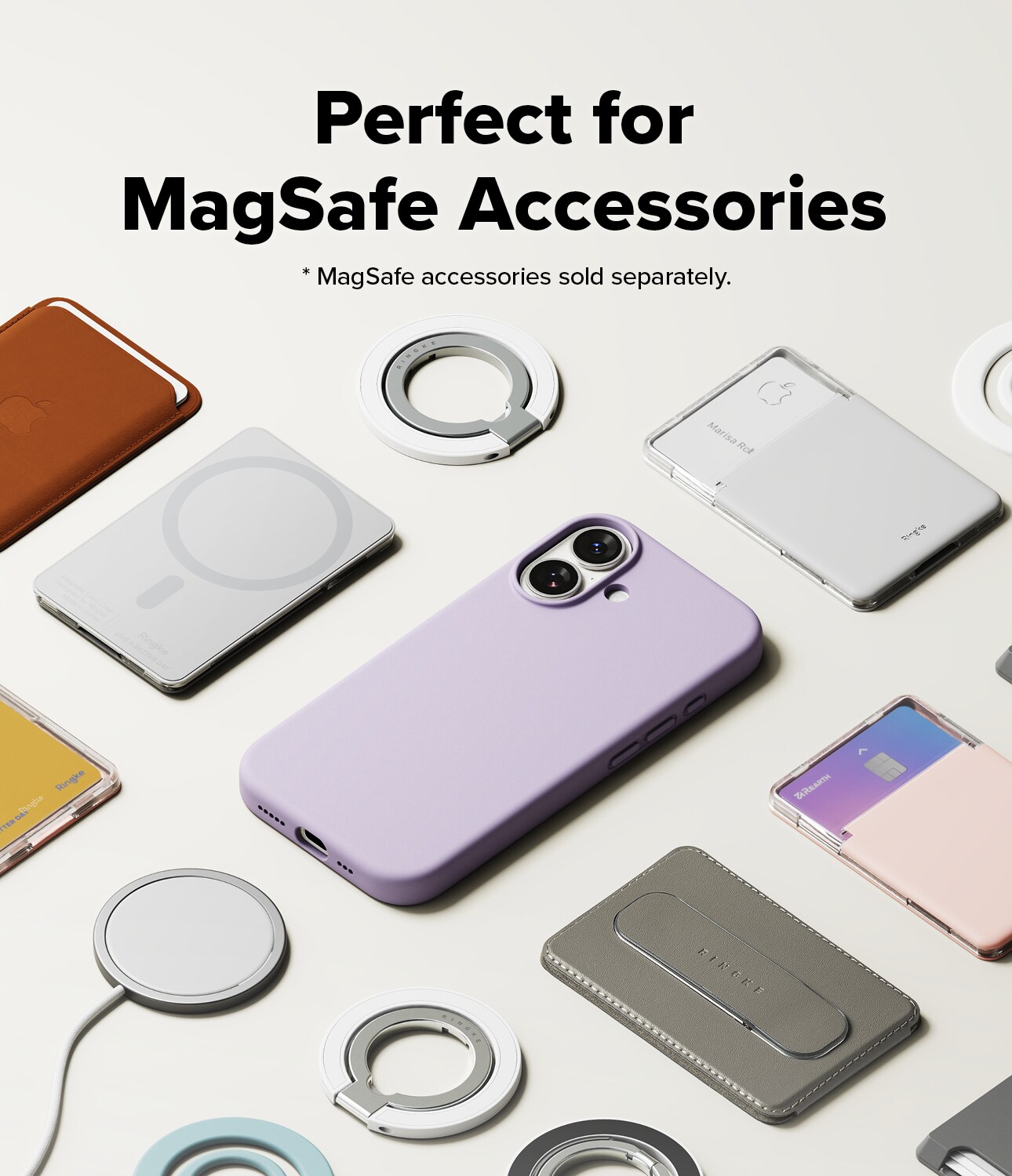 iPhone 17 MagSafe silikondeksel, Light Purple
