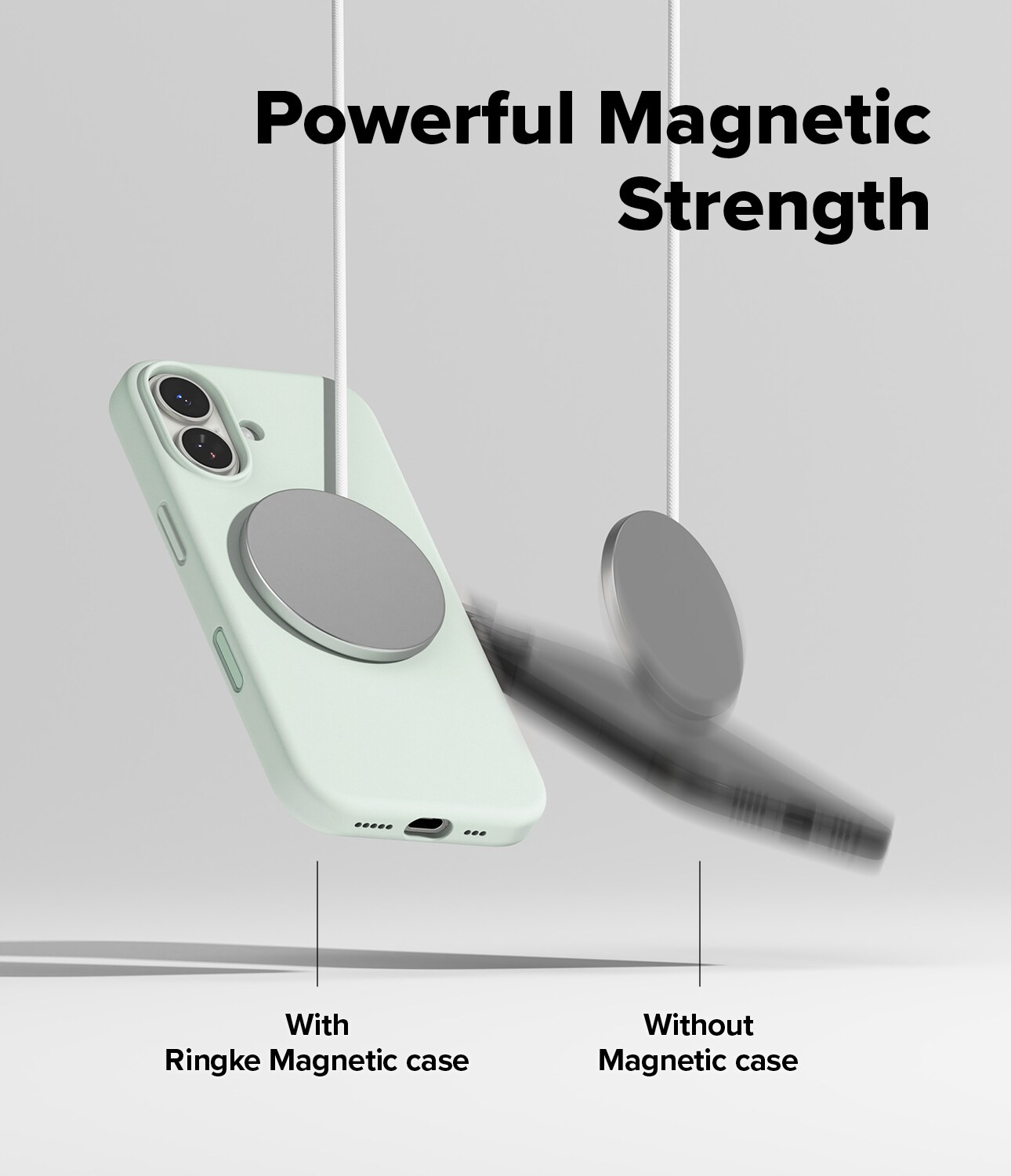 iPhone 17 MagSafe silikondeksel, Soft Mint