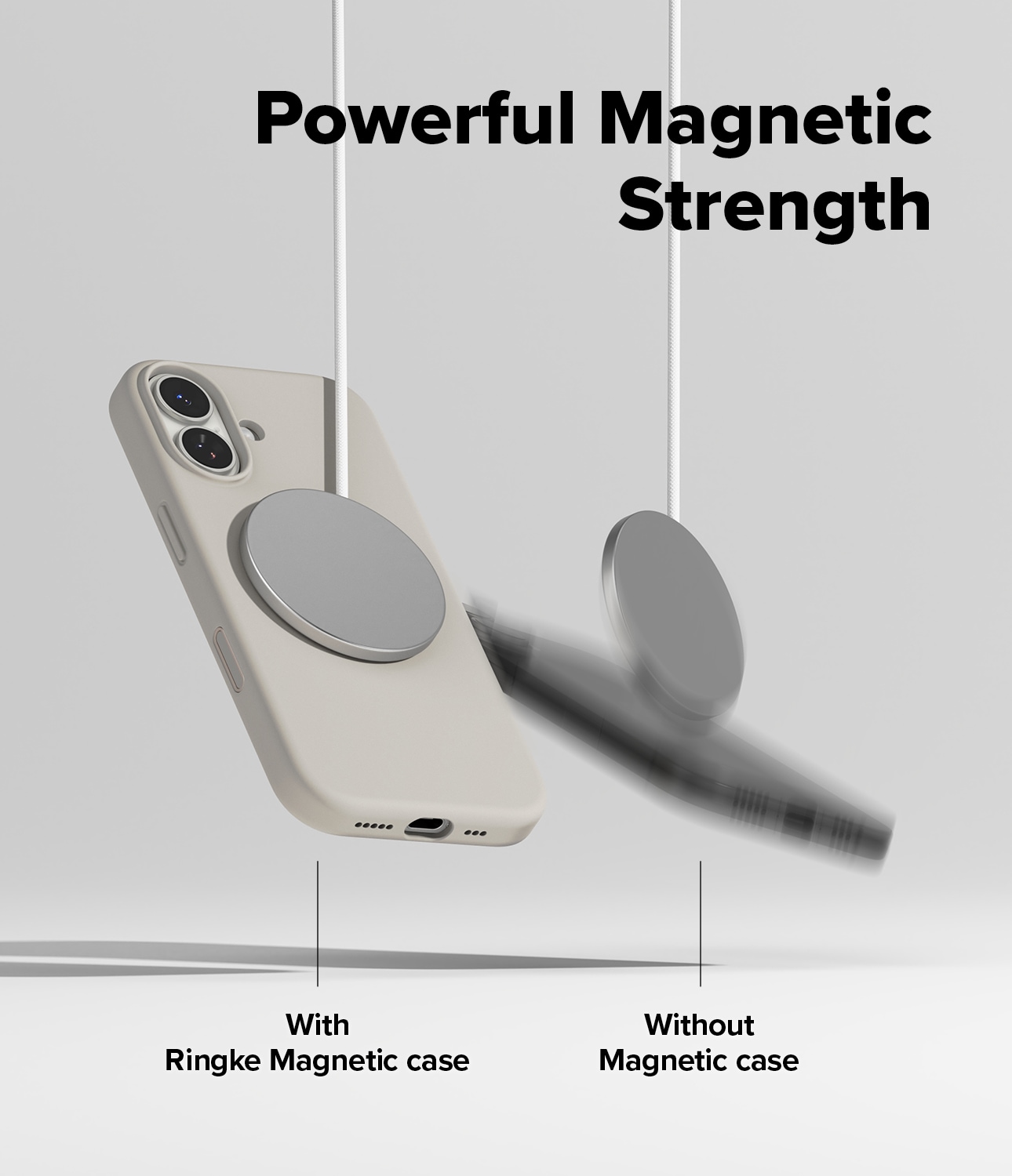 iPhone 17 MagSafe silikondeksel, Stone