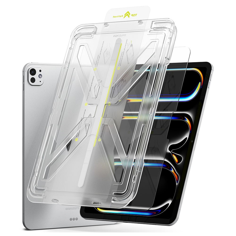 Apple iPad Pro 13 7th Gen (2024) Skjermbeskytter i glass med monteringsramme