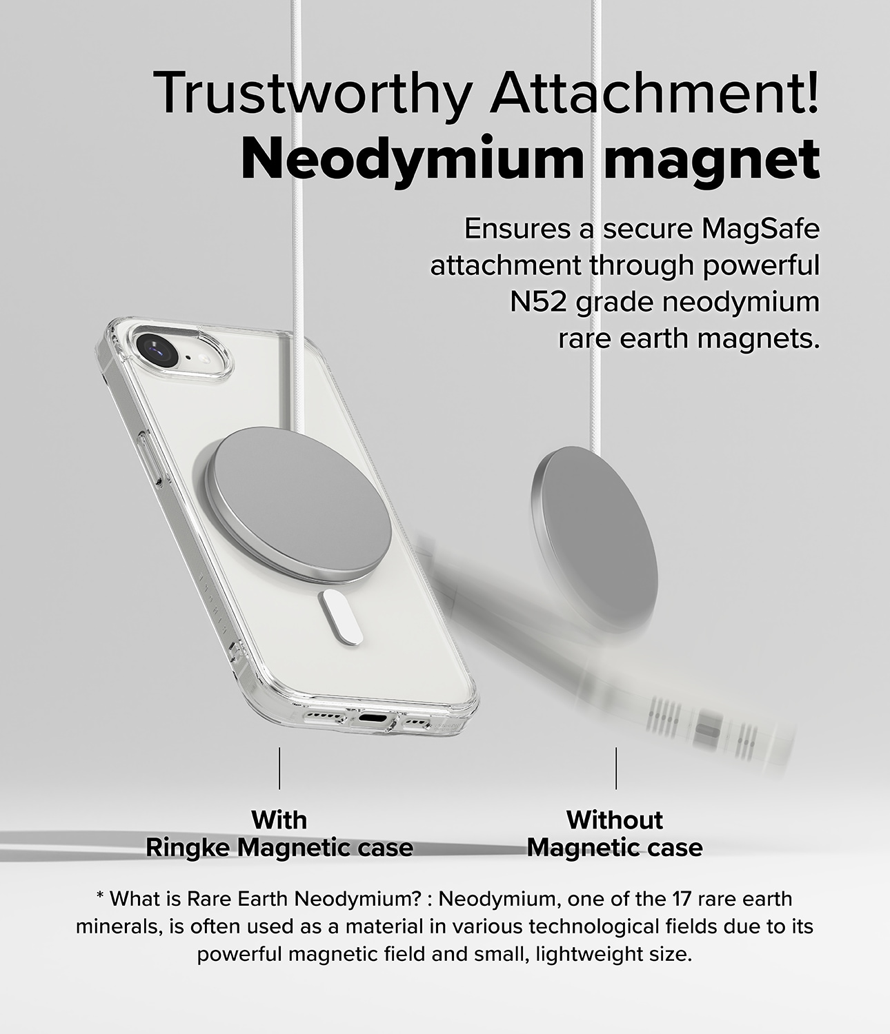 iPhone 16e Fusion MagSafe Deksel, Gjennomsiktig