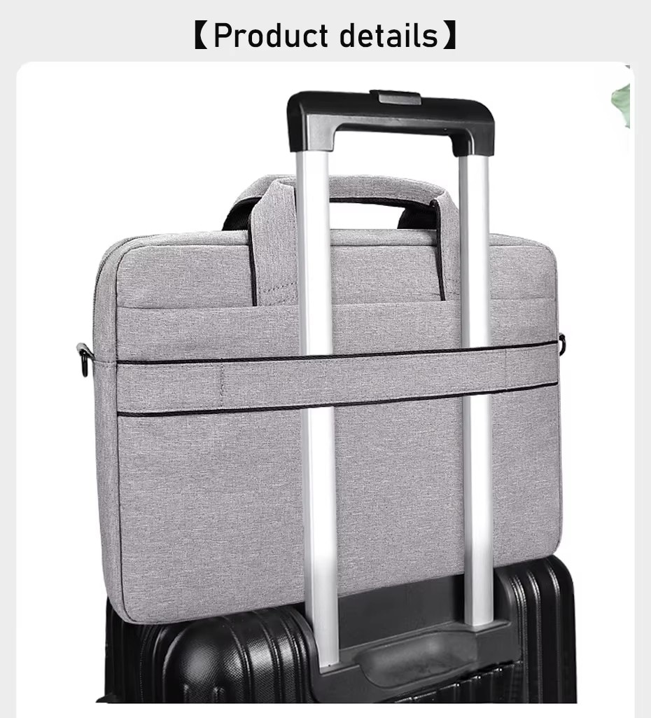 13,3" Laptopveske med skulderrem, Grå