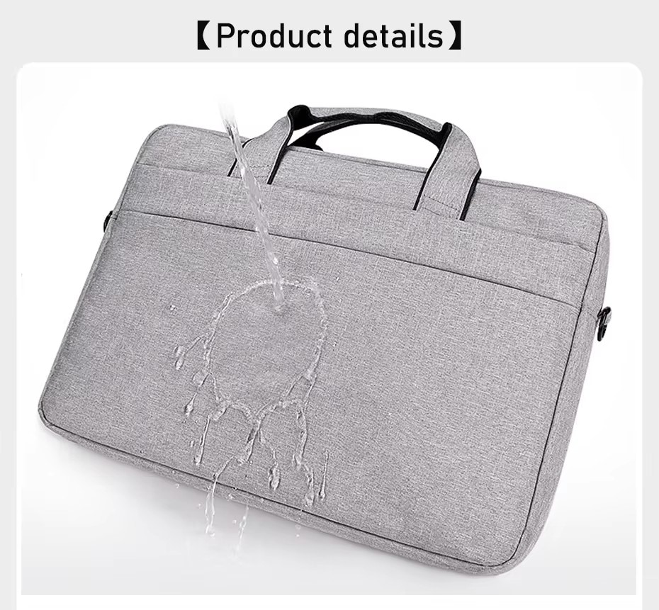 13,3" Laptopveske med skulderrem, Grå