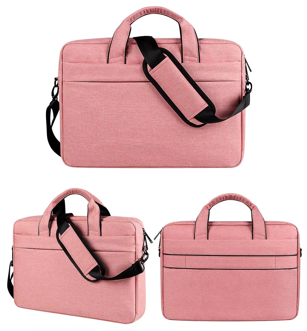 13,3" Laptopveske med skulderrem, Rosa