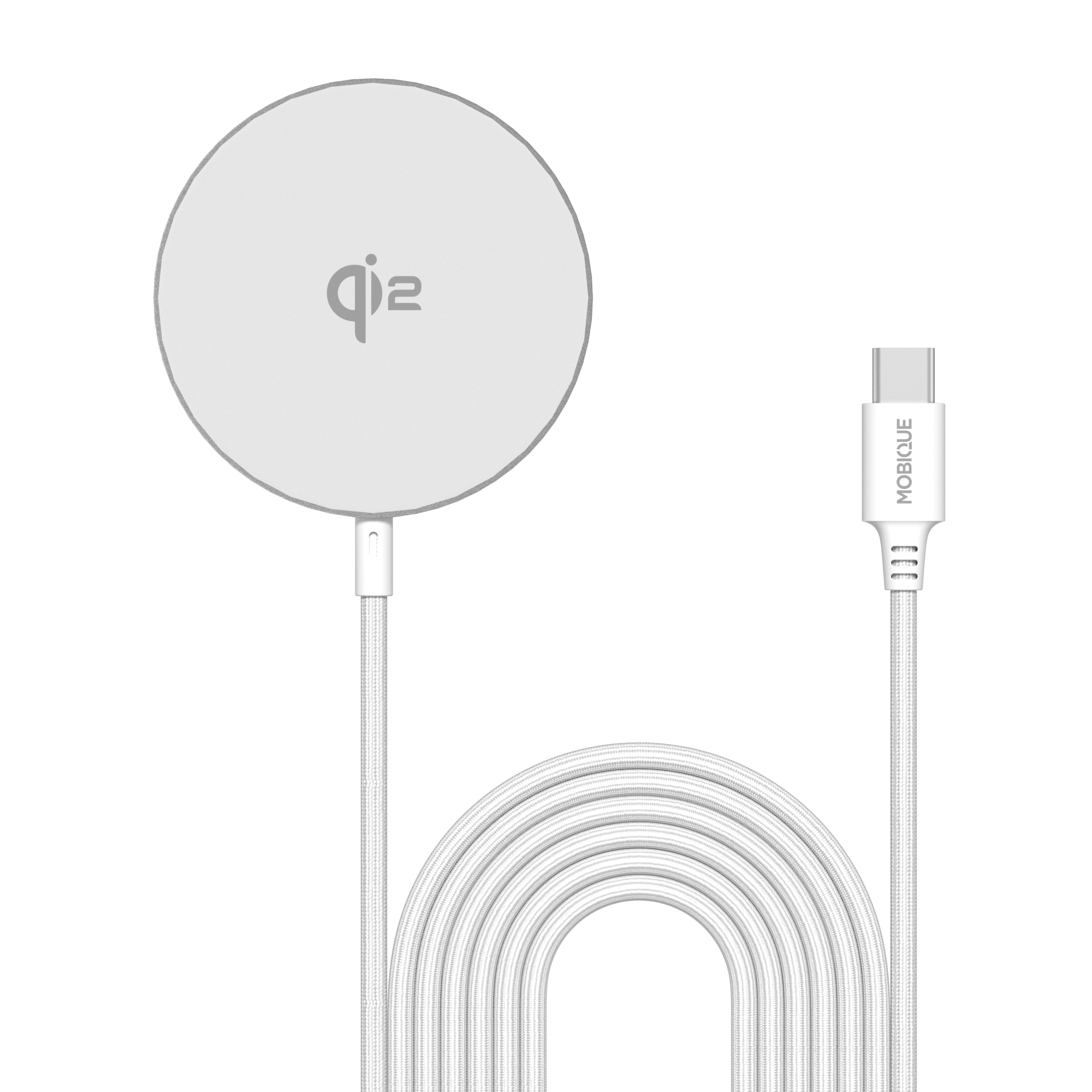 Google Pixel 10 Pro Qi2 Magnetisk Trådløs Lader 15W, Hvit - Teknikmagasinet