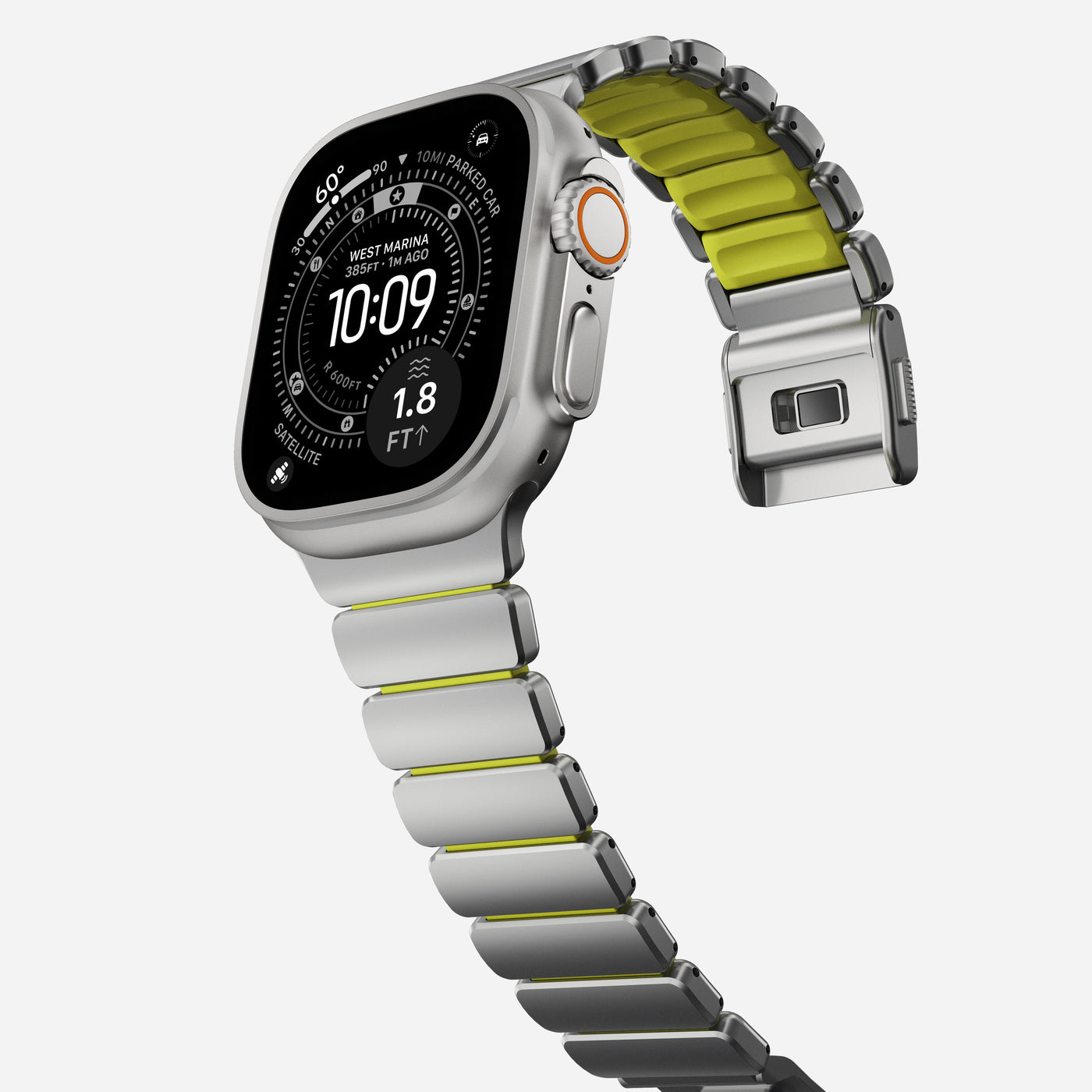 Apple Watch Ultra 49mm 2nd Gen Reim Stratos, Natural Titanium - Volt