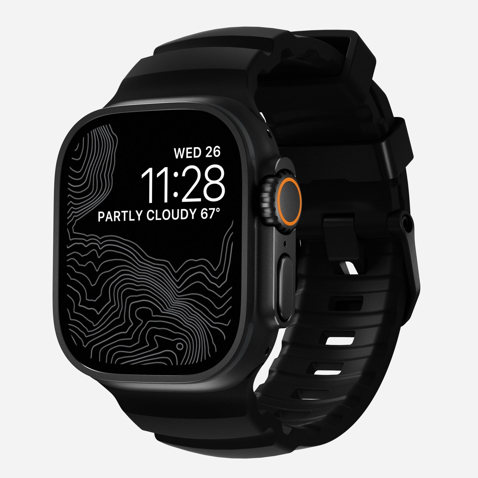 Apple Watch Series 8 45mm Reim Rocky Point (Black Hardware) Carbon Black