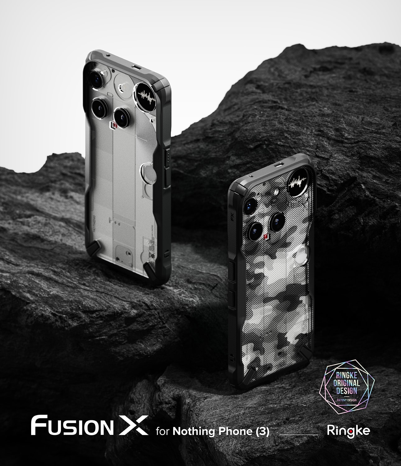 Nothing Phone 3 Fusion X Deksel, Svart